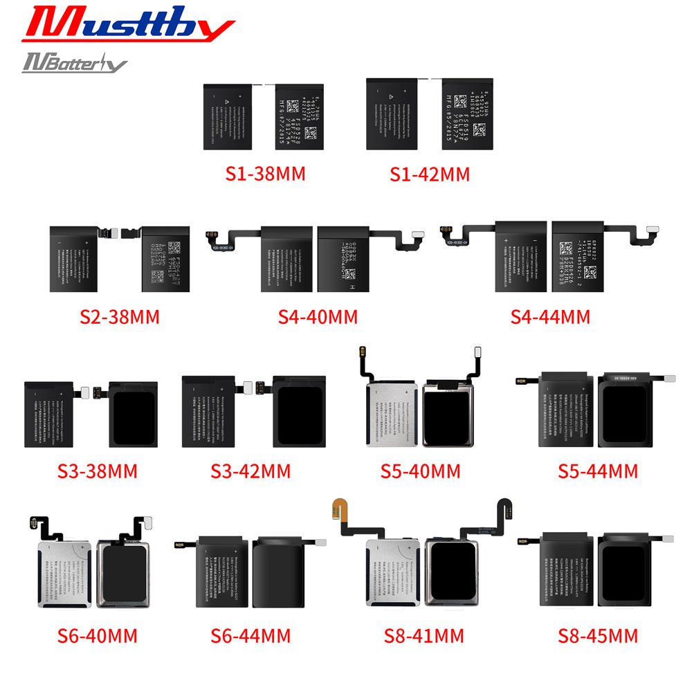 MY Series iWatch Battery for Apple Watch S1 S2 S3 S4 S5 S6 S7 SE S8 S9 - 图片 6